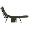 vidaXL Fishing Bed Green Steel Standard Foldable Fishing Bed
