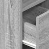 vidaXL Bedside Cabinet Gray sonoma Engineered wood Compact
