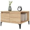 vidaXL Coffee Table Sonoma oak Engineered wood, Metal Coffee Table