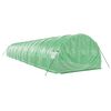 vidaXL Greenhouse Green PE (Polyethylene), Galvanized Steel Large Sturdy