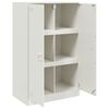 vidaXL Sideboard White Cold-rolled steel 26.4 x 15.4 x 42.1 in Sideboard