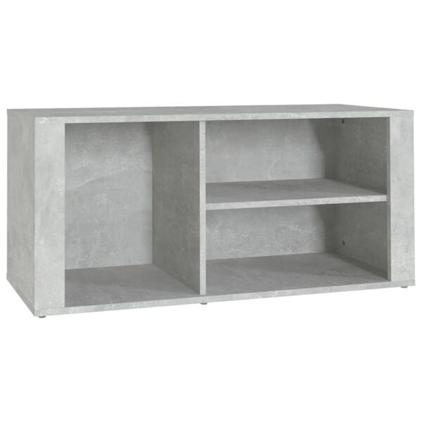 vidaXL Shoe Cabinet Concrete Grey Engineered Wood Medium Storage