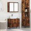 vidaXL Bathroom Furniture Set Smoked oak Engineered wood Medium