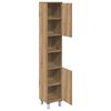 vidaXL Bathroom Cabinet Artisan oak Engineered wood Tall