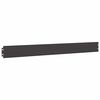 vidaXL Lawn Edgings 50 pcs Black 3.9x40.6" Cold-rolled Steel