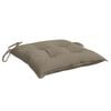 vidaXL Chair Cushion Set of 2 Taupe Oxford fabric (100% polyester)