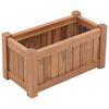vidaXL Raised Bed Teak Solid Teak Wood 19.7x9.8x9.8 in Durable Planter