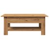 vidaXL Coffee Table Artisan Oak Engineered Wood Medium Coffee Table
