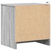vidaXL Bedside Cabinet Set of 2 Grey Sonoma Engineered wood Medium