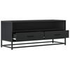 vidaXL TV Cabinet Black Engineered wood and metal Medium TV Cabinet