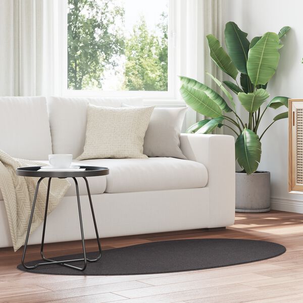 vidaXL Carpet Folding Anthracite 31.50 x 59.06 in Polyester