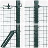 vidaXL Fence Post Green 164.04 x 1.64 ft (0.98 x 0.98 in mesh)