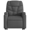 vidaXL Electric Stand up Massage Recliner Chair Dark Gray Fabric