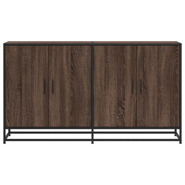 vidaXL Sideboard Brown Oak Engineered Wood Medium Sideboard