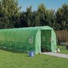 vidaXL Greenhouse Green PE (polyethylene), galvanized steel Large