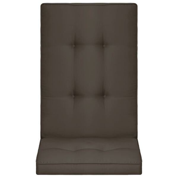 vidaXL Garden Chair Cushion Anthracite 100% polyester 47.2 x 19.7 x 2.0 in
