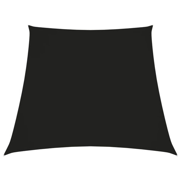 vidaXL Sunshade Sail Oxford Fabric Trapezium 3/5x13.1' Black