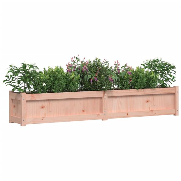 vidaXL Garden Planter Natural wood Solid Douglas wood Large