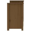 vidaXL Sideboard Honey Brown Solid Pine Wood, Metal