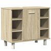 vidaXL Bathroom Furniture Set Sonoma Oak Engineered wood, acrylic