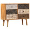 vidaXL Sideboard Brown with printed patterns Solid mango wood, MDF Medium