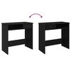 vidaXL Desk Black Engineered wood 31.5 in x 15.7 in x 29.5 in Desk