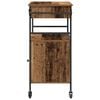 vidaXL Kitchen Trolley Old Wood 22.05 x 16.93 x 35.24 in