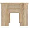 vidaXL Coffee Table Sonoma oak Engineered wood 31.1x19.3x16.1 in