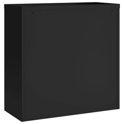 vidaXL File Cabinet Black 35.4"x15.7"x35.4" Steel