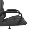 vidaXL Gaming Chair Black and Gray Faux Leather