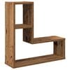 vidaXL Wall Cube Shelf Set of 2 Old wood Engineered wood
