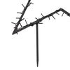 vidaXL Christmas Light Decoration Warm white, Black Iron 23.6 in