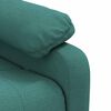 vidaXL Massage Recliner Dark Green Fabric