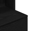 vidaXL Bedside Cabinet Black Engineered wood Tall Bedside Cabinet