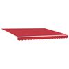 vidaXL Retractable Awning Red 157.48" x 118.11" Polyester