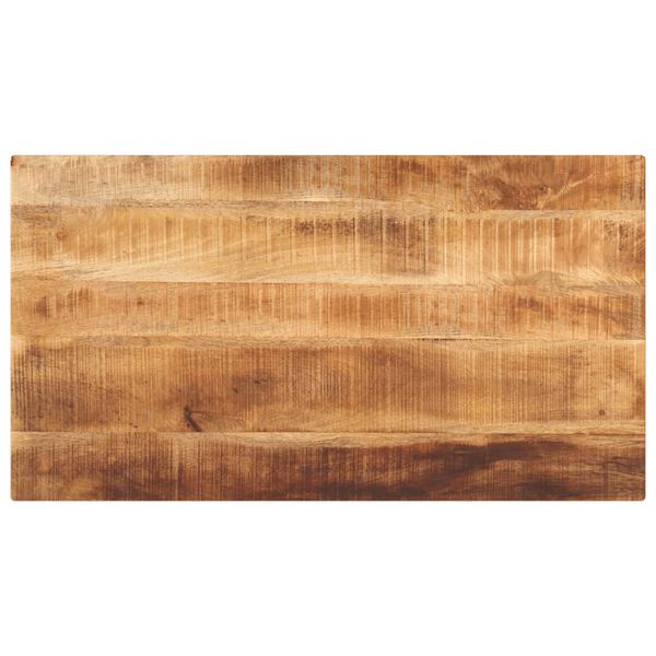 vidaXL Table Top 47.2"x23.6"x1" Rectangular Solid Wood Rough Mango