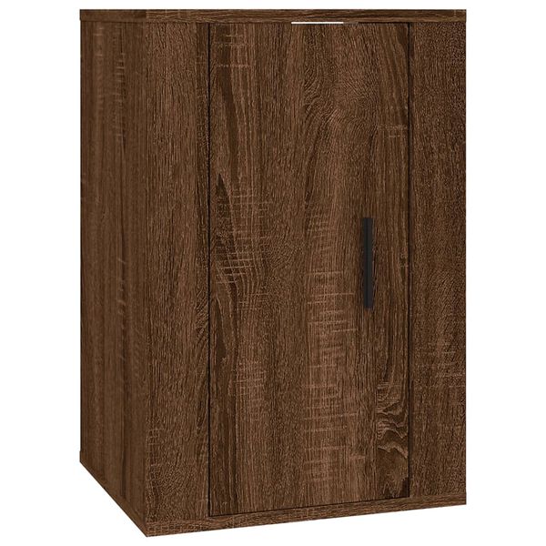 vidaXL Wall Mounted TV Cabinet Brown Oak Engineered Wood Medium