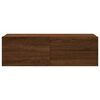 vidaXL TV Wall Cabinet Brown Oak Engineered Wood Standard Wall Mounting