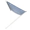 vidaXL Retractable Awning 137.8x59.1" Blue and White