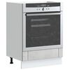 vidaXL Oven Cabinet Concrete Gray Engineered Wood Compact