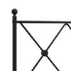 vidaXL Bed Frame Black Powder-Coated Steel 35.4x78.7 in Bed Frame