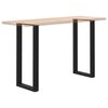 vidaXL Coffee Table Leg Set of 2 Black Powder-coated steel 15.7x39.4 in