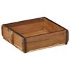 vidaXL Tray 2 pcs Brown 11.42 x 12.20 x 3.94 in Solid Reclaim Wood