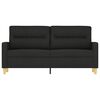 vidaXL 2-seater Sofa Black Polyester, Metal, Textilene 2-seater