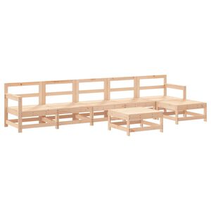 vidaXL Garden Lounge Set Pine Solid Pine Wood Large Modular