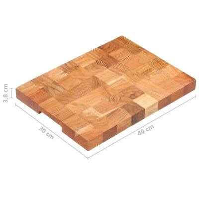 vidaXL Chopping Board 15.7"x11.8"x1.5" Solid Wood Acacia