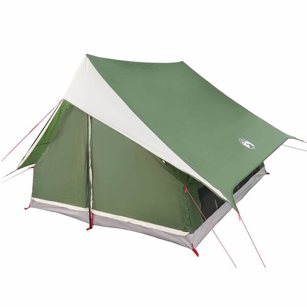 vidaXL Family Tent with Roof Green and White 315 x 286 x 200 cm