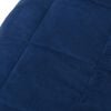 vidaXL Weighted Blanket Blue Polyester and Hypoallergenic Glass Beads