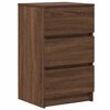 vidaXL Bedside Cabinet Brown Oak Engineered wood Medium Bedside Cabinet