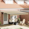 vidaXL Retractable Awning Manual Multicolour 157.48 x 118.11 in
